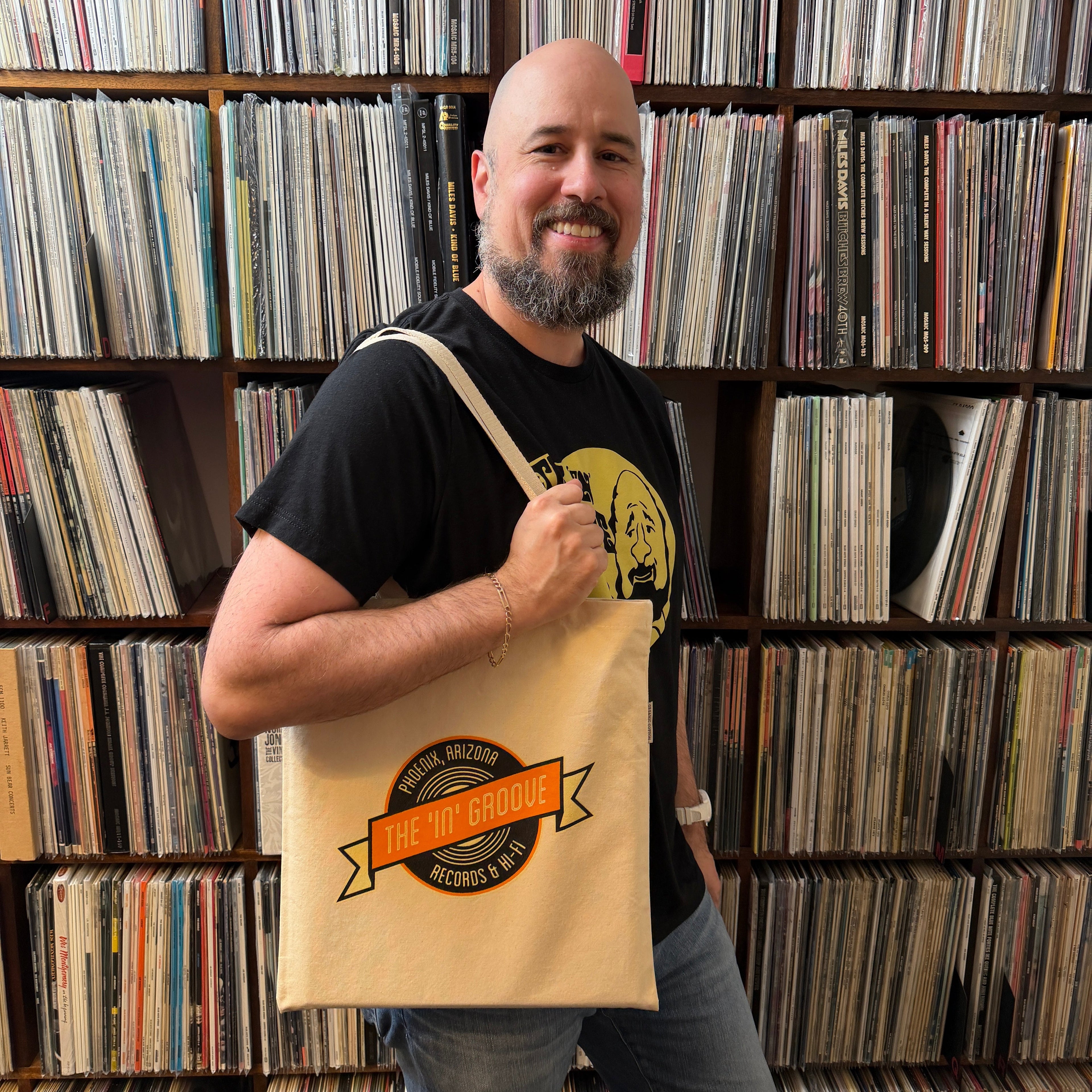 The 'In' Groove Record Store Tote Bag [ Record ]