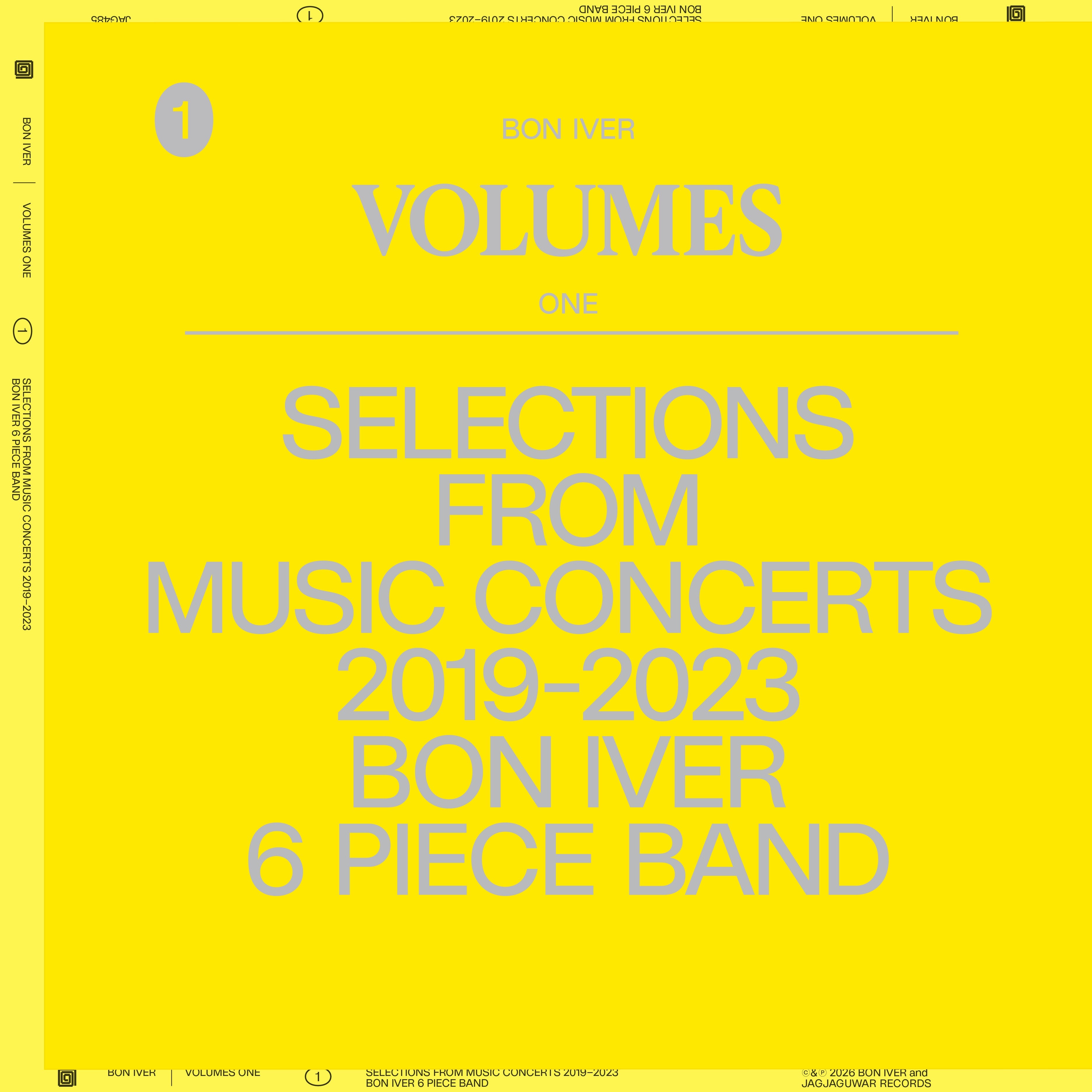 Bon Iver - Volumes One: Selections From Music Concerts 2019-2023 Bon Iver 6 Piece Band - LP [ Record ]