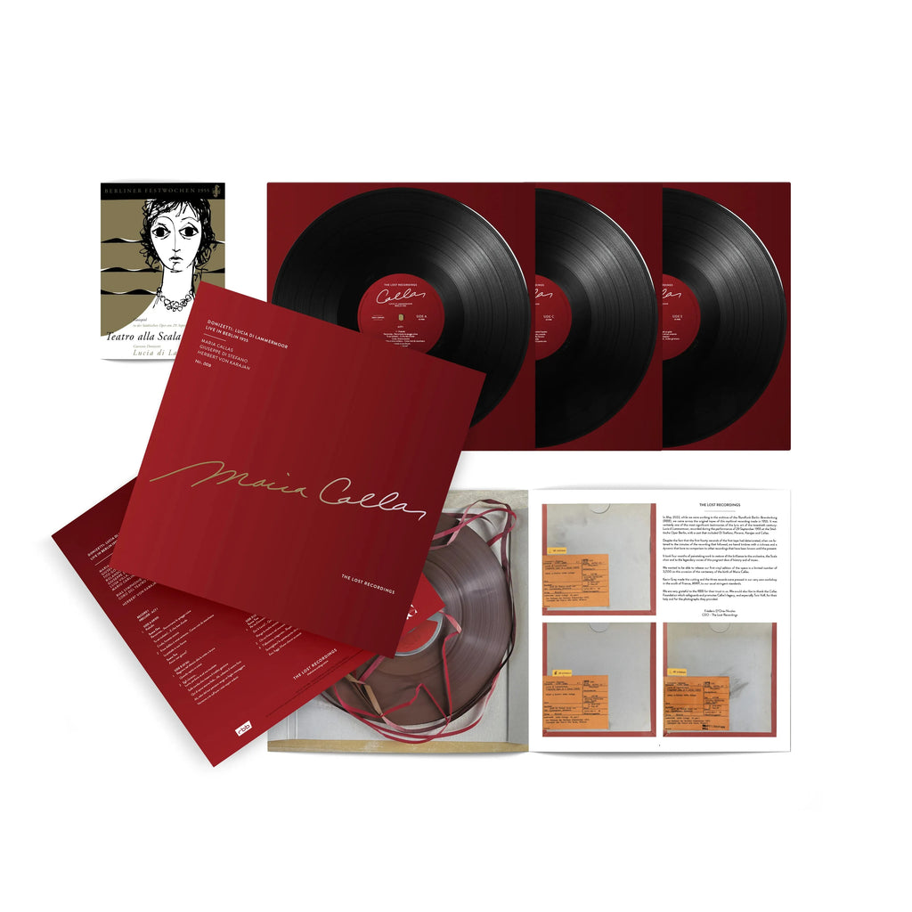 Maria Callas, von Karajan - Donizetti: Lucia Di Lammermoor - Berlin 1955 - The Lost Recordings Box Set LP [ Record ]