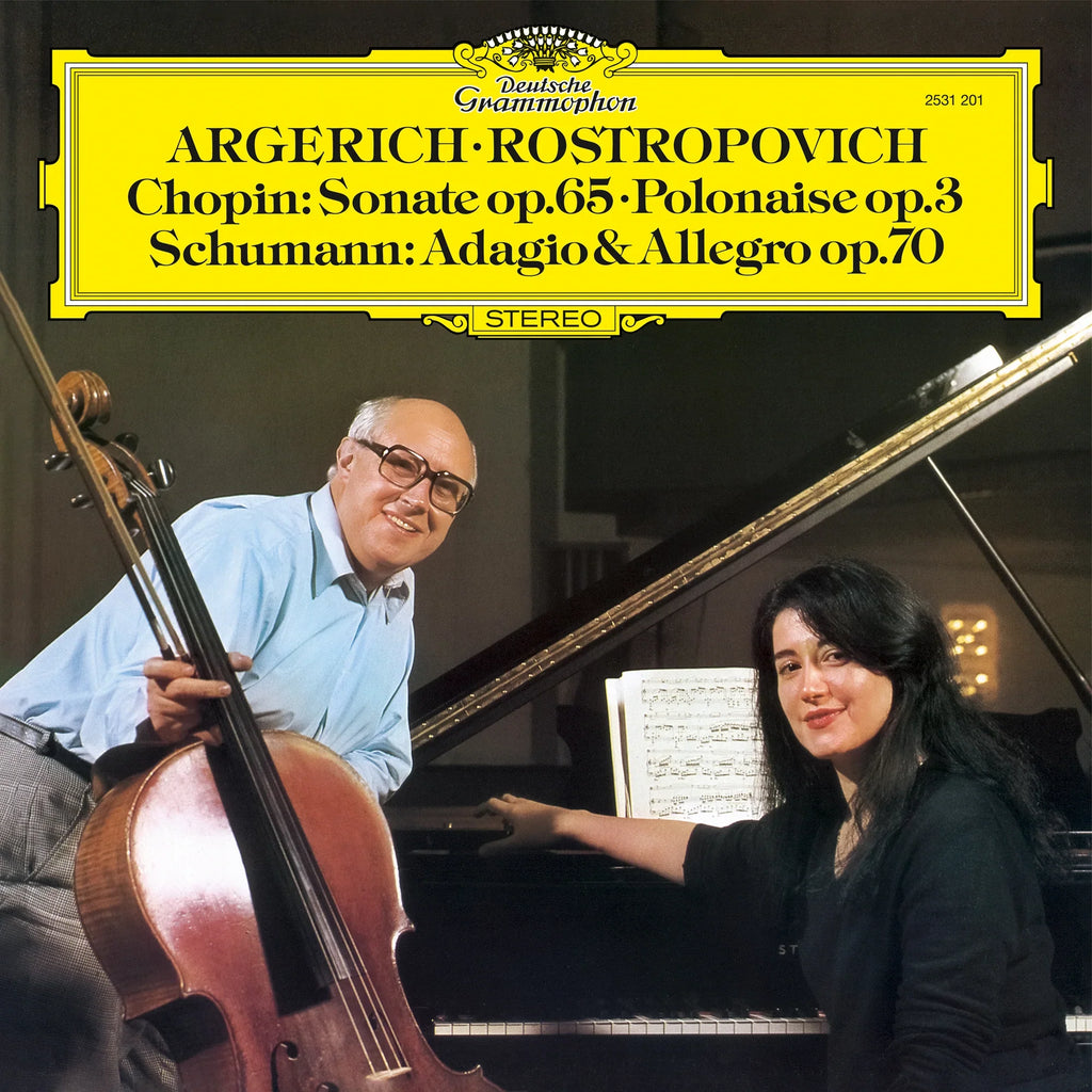 Martha Argerich & Mstislav Rostropovich - Chopin: Sonate Op. 65, Polonaise Op. 3 / Schumann: Adagio & Allegro Op. 70 - Original Source Series LP [ Record ]