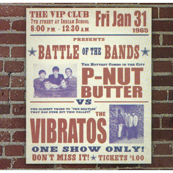P-Nut Butter / The Vibratos - The VIP Club Presents Battle Of The Bands P-Nut Butter Vs. The Vibratos - CD [ Record ]