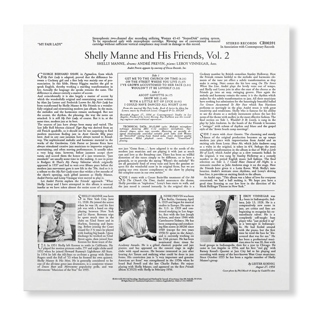 Shelly Manne & His Friends - My Fair Lady - Contemporary LP [ Record ]