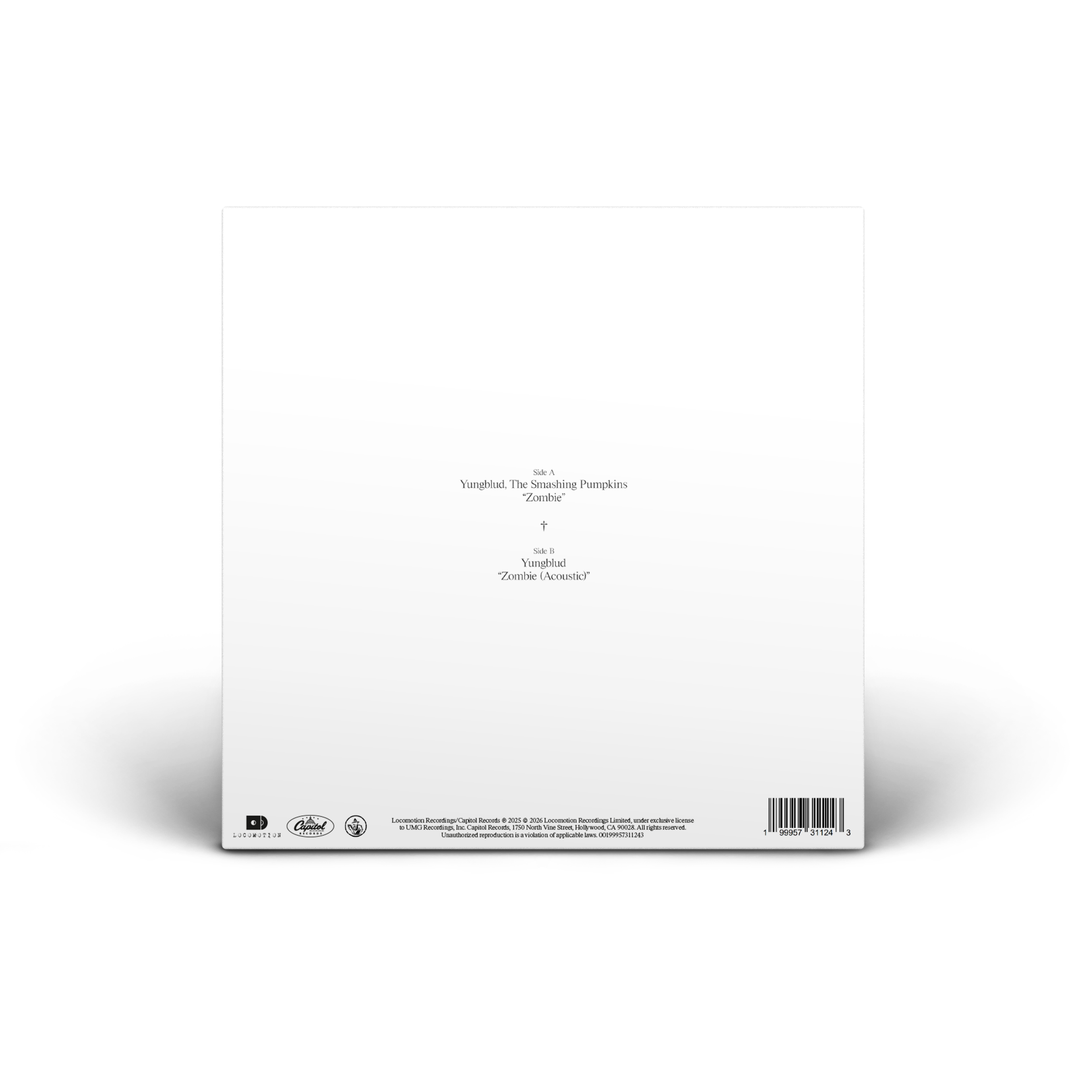 YUNGBLUD / The Smashing Pumpkins - Zombie - White 7" Single [ Record ]