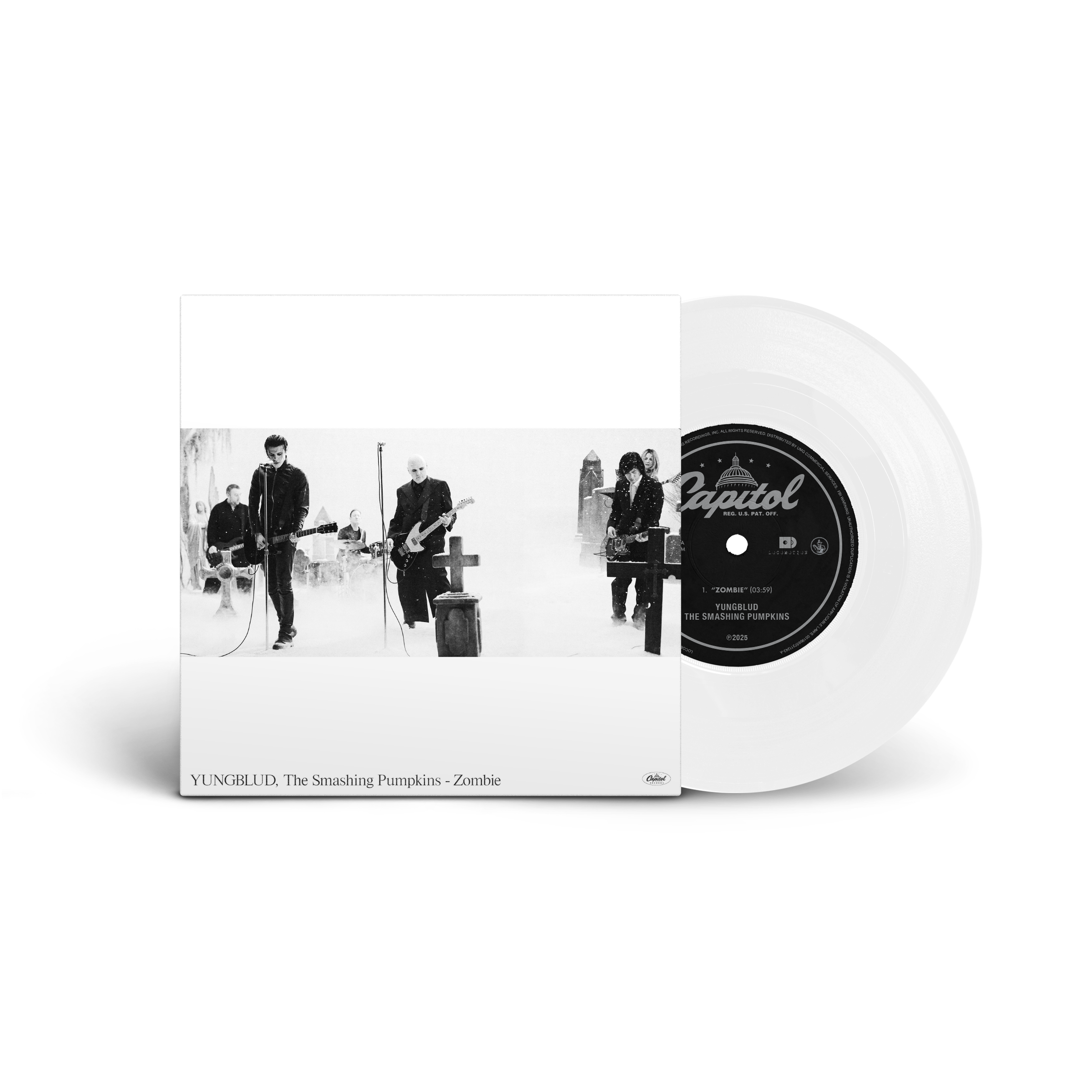 YUNGBLUD / The Smashing Pumpkins - Zombie - White 7" Single [ Record ]