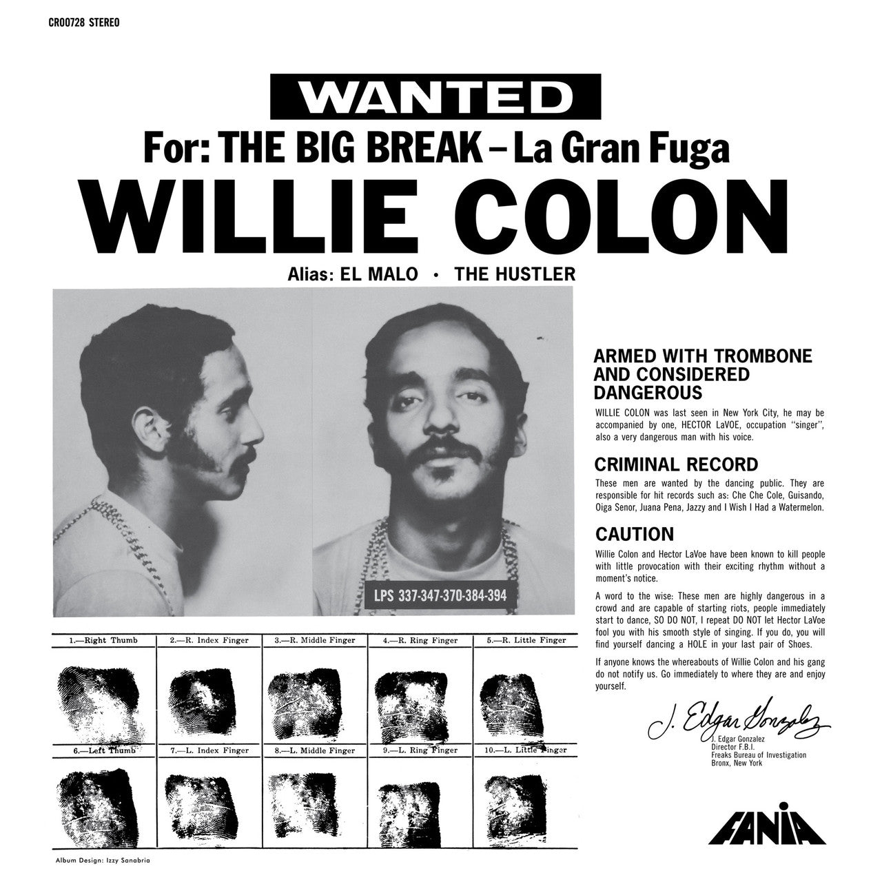 Willie Colon - La Gran Fuga (The Big Break) - LP [ Record ]