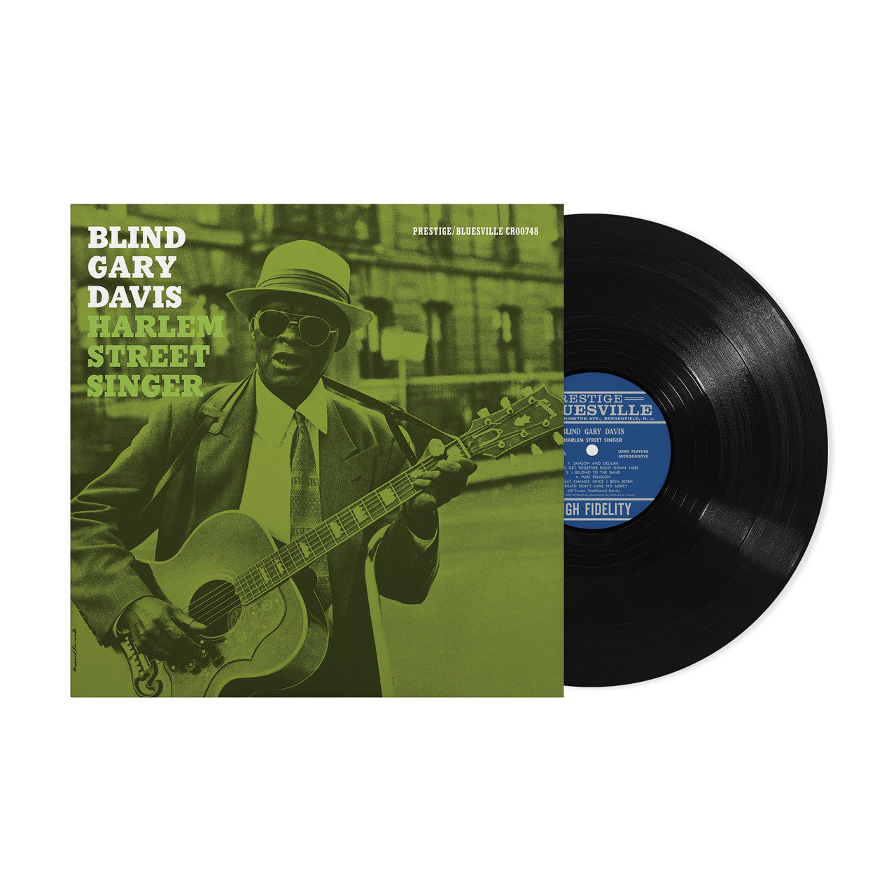 Blind Gary Davis - Harlem Street Singer - Bluesville Acoustic Sounds Series LP [ Record ]