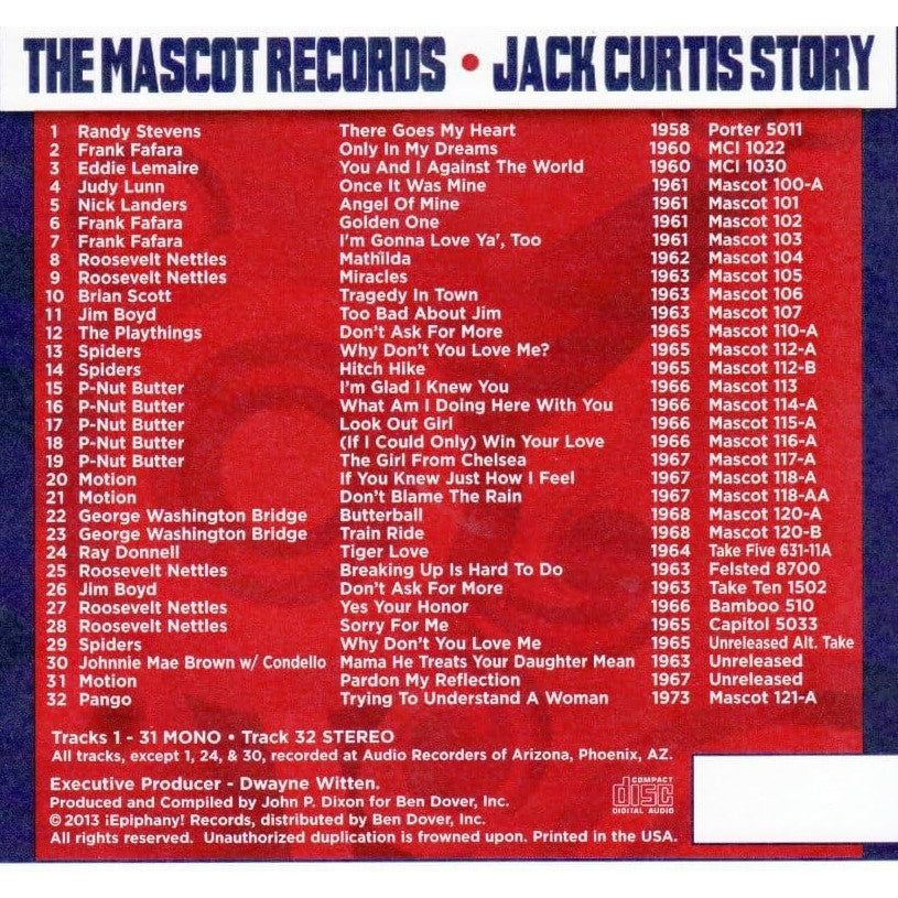 Various Artists - The Mascot Records - Jack Curtis Story - CD [ Record ]