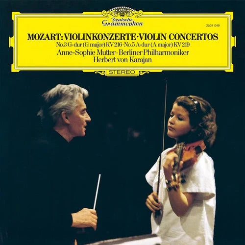 Anne-Sophie Mutter - Mozart: Violin Concertos No. 3 & No. 5 (The Original Source Series) - LP [ Record ]