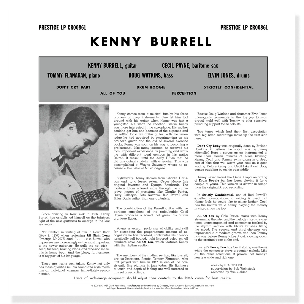 Kenny Burrell - Kenny Burrell - OJC LP [ Record ]