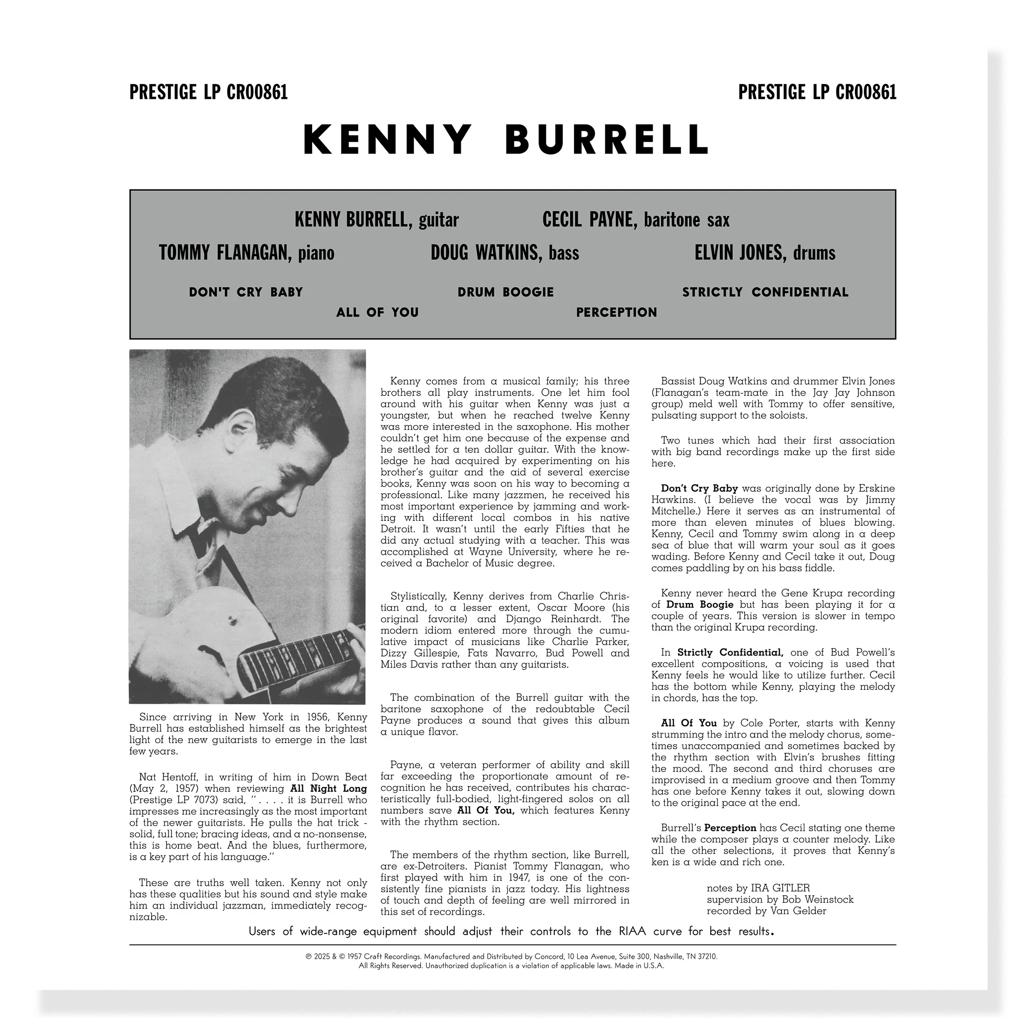 Kenny Burrell - Kenny Burrell - OJC LP [ Record ]