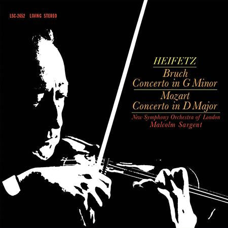 Heifetz-Sargent - Bruch: Concerto in G Minor/Mozart: Concerto in D Major - Analogue Productions LP [ Record ]