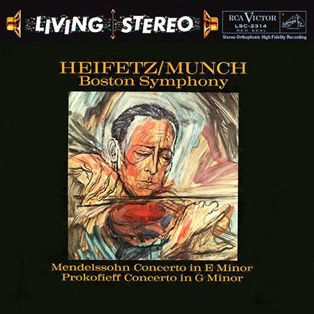 Charles Munch - Mendelssohn: Concerto in E Minor/ Prokofiev: Concerto No. 2 in G Minor - Jascha Heifetz, violin - Analogue Productions LP [ Record ]