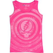 Grateful Dead Ripple Pink Woman's T-Shirt [ Record ]