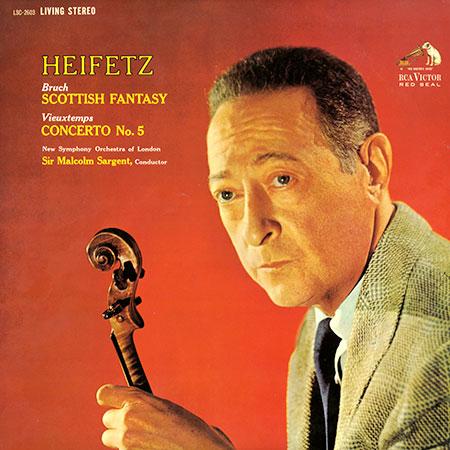 Sir Malcolm Sargent - Bruch: Scottish Fantasy/ Vieuxtemps: Concerto No. 5/ Heifetz, violin - Analogue Productions LP [ Record ]