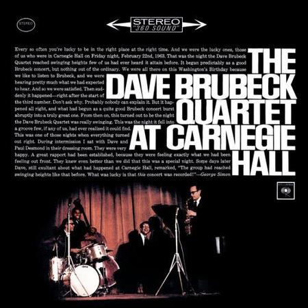 Dave Brubeck Quartet - At Carnegie Hall - Speakers Corner LP [ Record ]