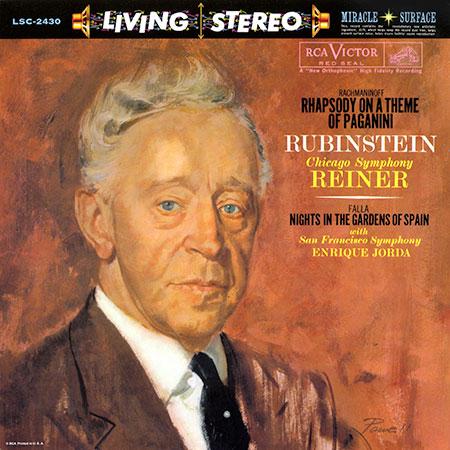 Rubinstein/Reiner/Jorda - Rachmaninoff: Rhapsody on a Theme of Paganini/ Falla: Nights in the Gardens of Spain - Analogue Productions LP [ Record ]