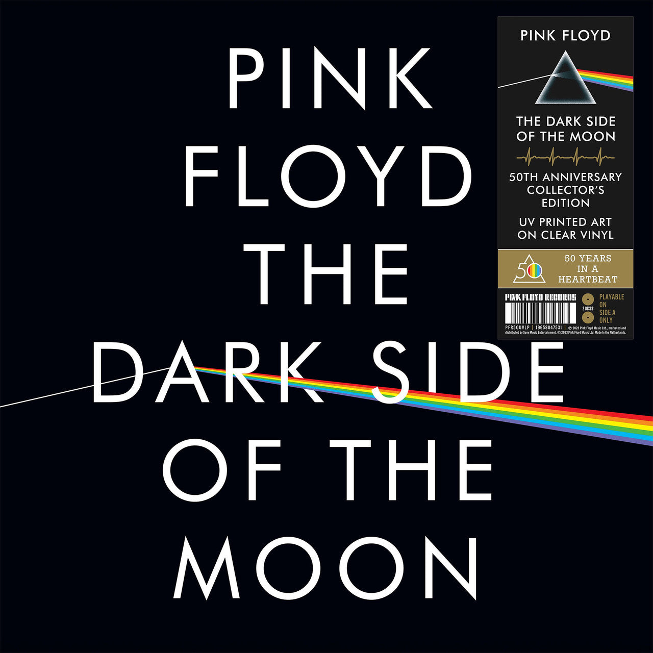 Pink Floyd - The Dark Side of the Moon - 2x LP UV Printed Clear Vinyl [ Record ]
