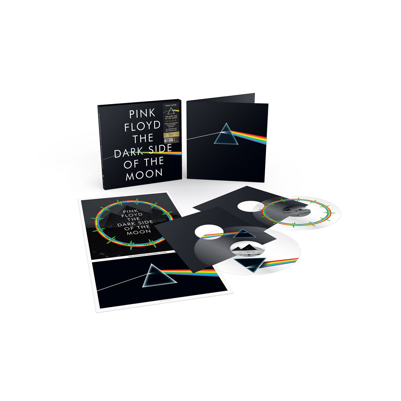 Pink Floyd - The Dark Side of the Moon - 2x LP UV Printed Clear Vinyl [ Record ]