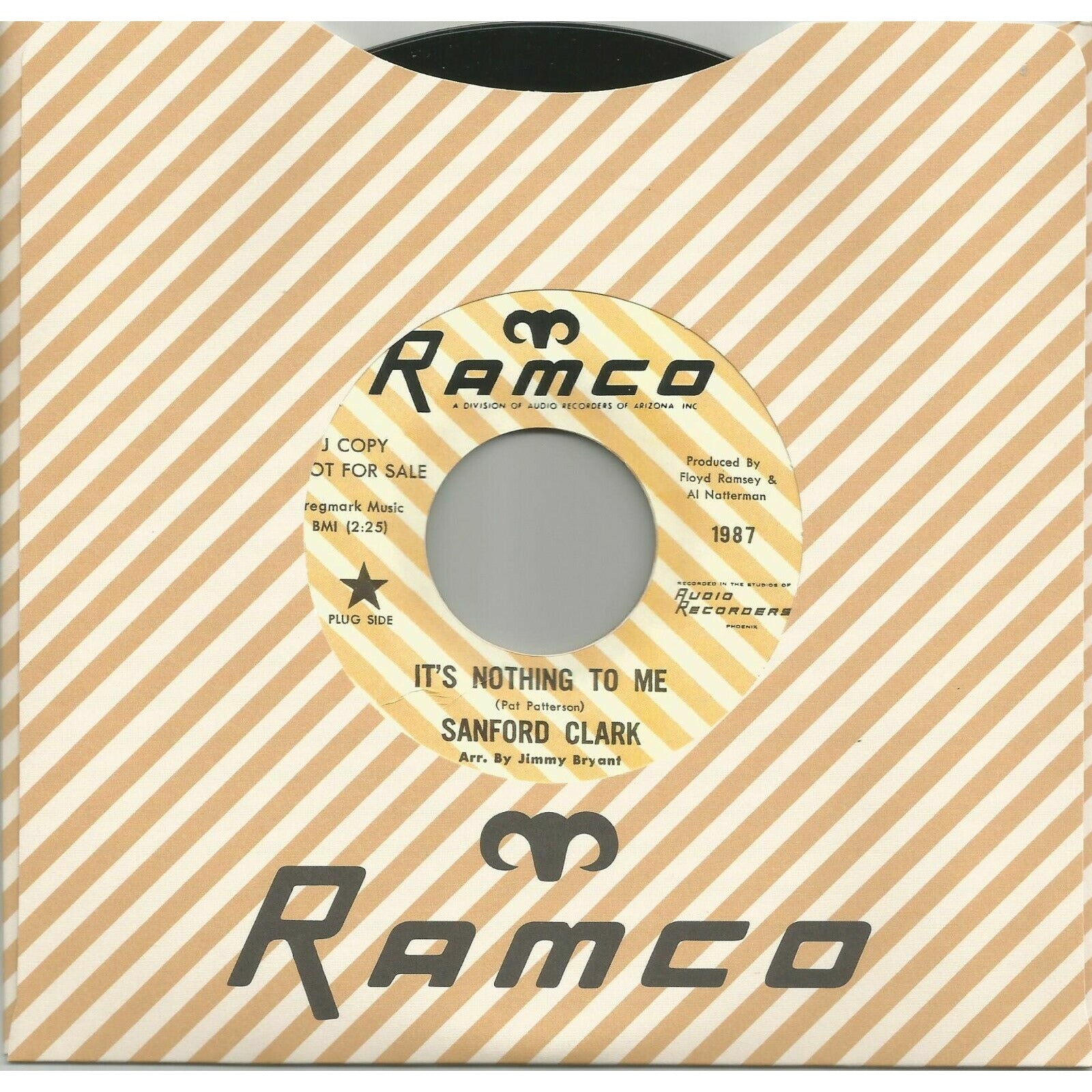 Sanford Clark - It's Nothing To Me / The Fool - Ramco 45 RPM 7" [ Record ]