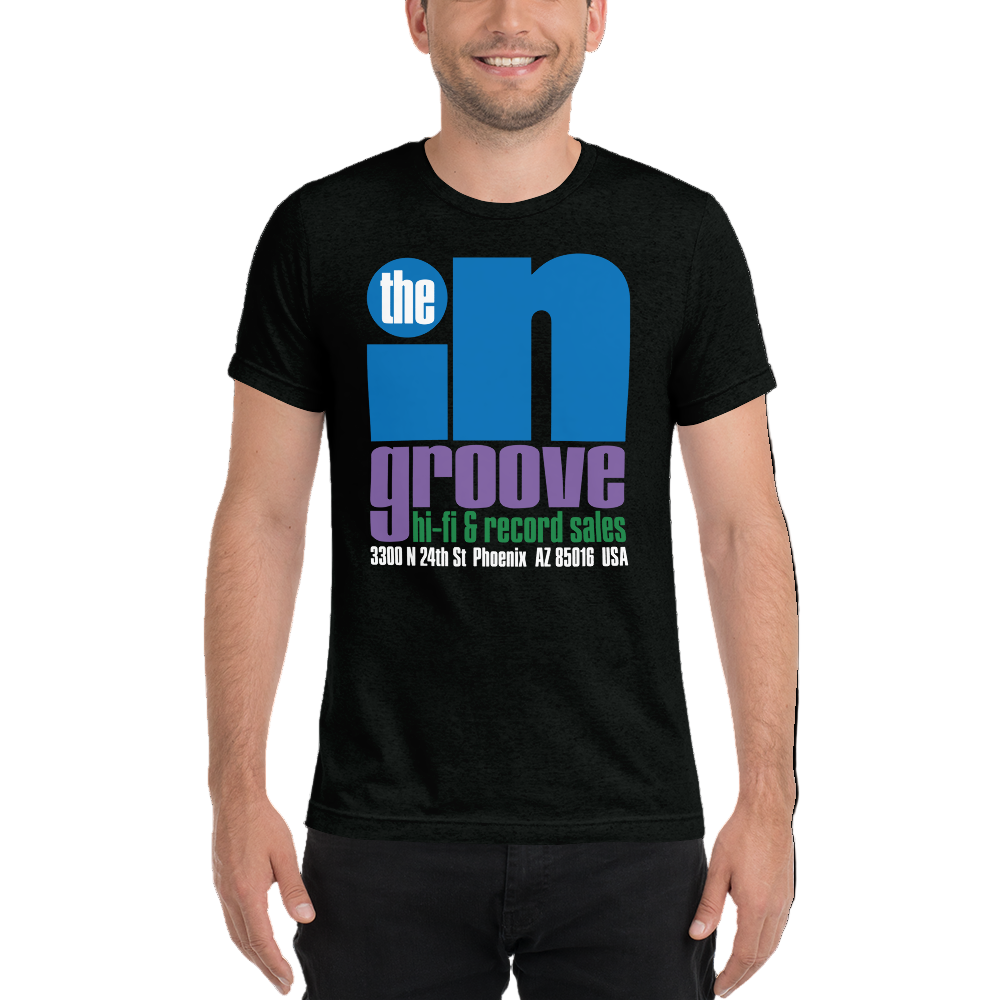 The 'In' Groove Record Store Solid Black Jazzy T-Shirt [ Record ]